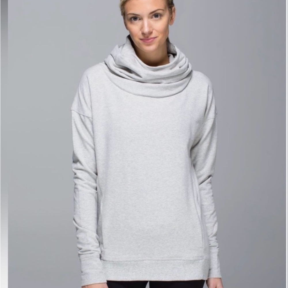 lululemon athletica Stress Less Pullover Cowl Neck Sweater